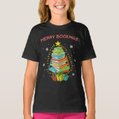 Kerstmis, Merry Bookmas T-Shirt (Voorkant)