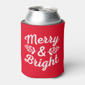Kerstmis Merry & Bright Blikjeskoeler (Blikje Voorkant)
