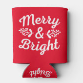 Kerstmis Merry & Bright Blikjeskoeler (Achterkant)