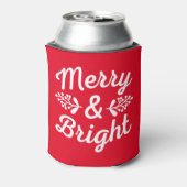 Kerstmis Merry & Bright Blikjeskoeler (Blikje Achterkant)