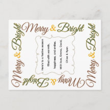 Kerstmis Merry & Bright Klassieke Retro Festive