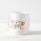 Kerstmis Merry & Bright Koffiemok (Voorkant links)