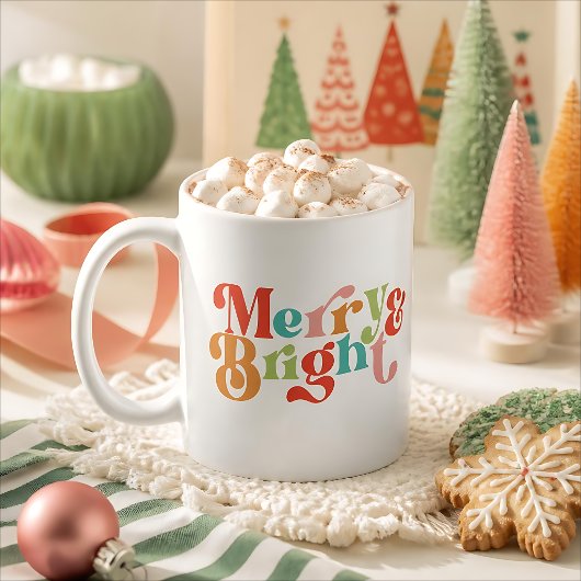 Kerstmis Merry & Bright Koffiemok