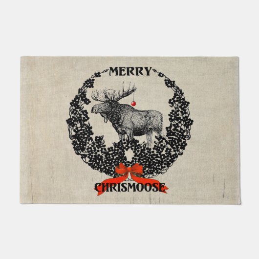 Kerstmis: Merry Chrismoose door Mat (Voorkant)