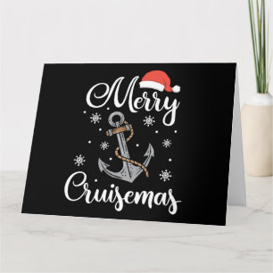 Kerstmis Merry Cruisemas Vakantie Cruise Cadeau Kaart