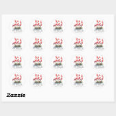 Kerstmis Merry Kalikimaka Ronde Sticker (Vel)