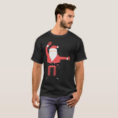 Kerstmis Merry Kick Mas Karate Santa Clau T-shirt (Voorkant volledig)