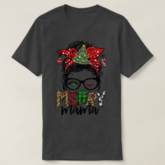 Kerstmis Merry Mama Life Grapny Kerstmis T-shirt (Design voorkant)