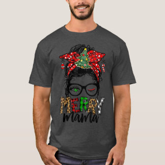 Kerstmis Merry Mama Life Grapny Kerstmis T-shirt