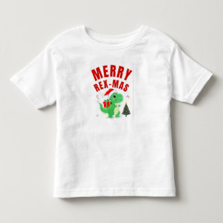 Kerstmis Merry Rex-Mas Dinosaur Kinder Shirts