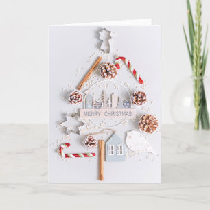 Kerstmis Merry Tekst Feestdagen Kaart