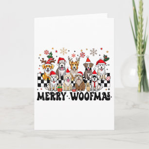 Kerstmis Merry Woofmas Hond Geliefde Nieuw Jaar Kaart