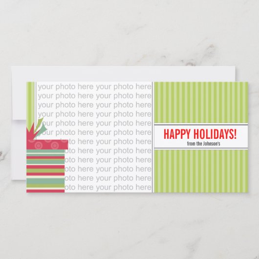 Kerstmis met 4 x 8 glanzende fotokaarten feestdagenkaart (Voorkant)