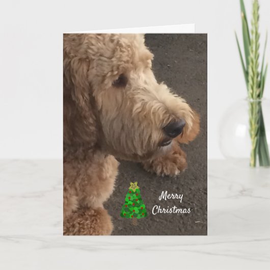 Kerstmis met Airedale Dog Feestdagen Kaart (Voorkant)