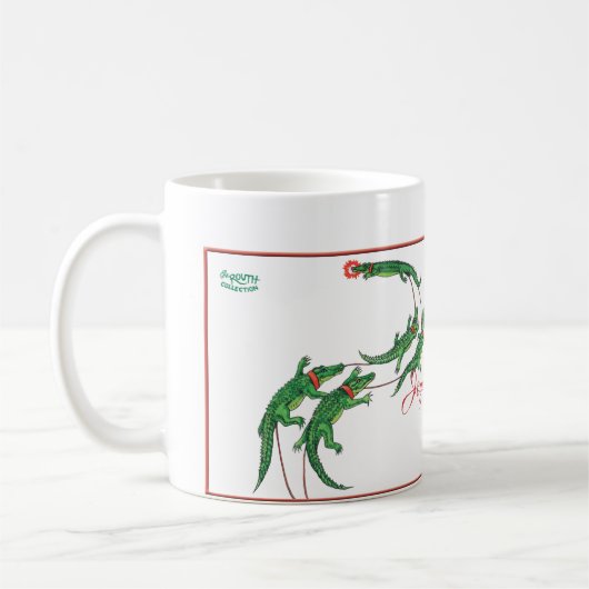 Kerstmis met Alligators Koffiemok (Links)