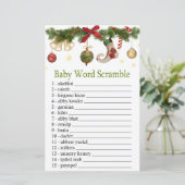 kerstmis met Baby word scramble game (Staand voorkant)