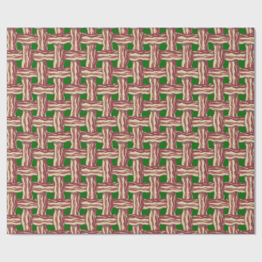 Kerstmis met Bacon Cadeaupapier (Vlak)