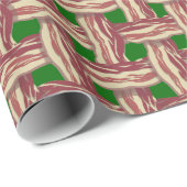 Kerstmis met Bacon Cadeaupapier (Rol Hoek)