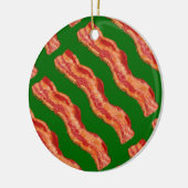 Kerstmis met Bacon Keramisch Ornament (Links)
