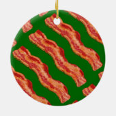 Kerstmis met Bacon Keramisch Ornament (Achterkant)