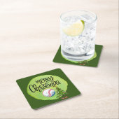 Kerstmis met bal en boom  kartonnen onderzetters (Insitu)