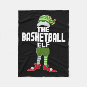 Kerstmis met Basketball Elf Matching Family Fleece Deken