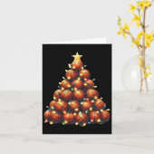 Kerstmis met Basketball Kaart (Gele Bloem)