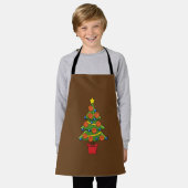 Kerstmis met Basketball Schort (Gedragen)