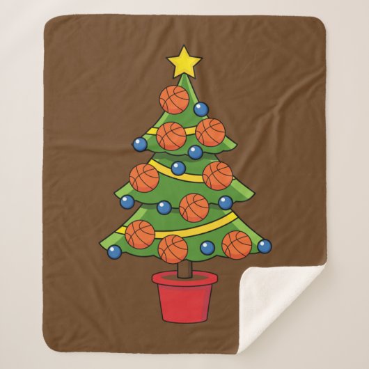 Kerstmis met Basketball Sherpa Deken (Voorkant)