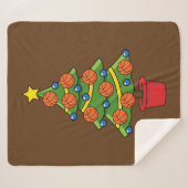 Kerstmis met Basketball Sherpa Deken (Voorkant (horizontaal))
