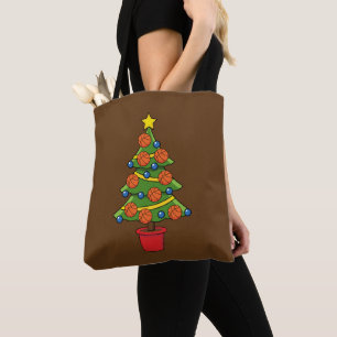 Kerstmis met Basketball Tote Bag