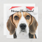 Kerstmis met Beagle Notitiekaartje (Voorkant / Achterkant)