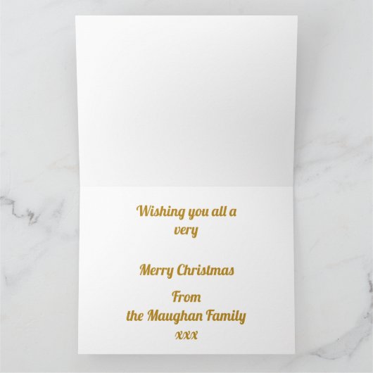 Kerstmis met Beer Kaart (Binnen)