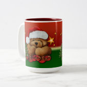 Kerstmis met Beer kerstmis Mok (Voorkant links)