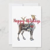 Kerstmis met begroeting feestdagenkaart (Voorkant)