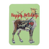 Kerstmis met  begroeting magneet (Verticaal)