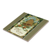  kerstmis met Bell en Pinecones Merry Tegeltje (Zijkant)