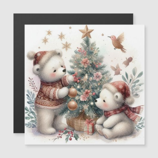 Kerstmis met beren 1 (Voorkant / Achterkant)