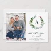 kerstmis met bericht feestdagenkaart (Voorkant)