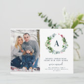 kerstmis met bericht feestdagenkaart (Staand voorkant)