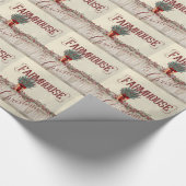 Kerstmis met Berries en Garlands Cadeaupapier (Hoek)