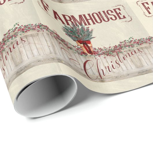 Kerstmis met Berries en Garlands Cadeaupapier (Rol Hoek)