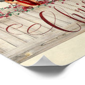 Kerstmis met Berries en Garlands Poster (Hoek)