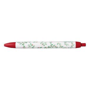 Kerstmis met Berry Zwarte Inkt Pen