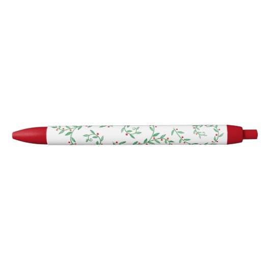 Kerstmis met Berry Zwarte Inkt Pen (Voorkant)
