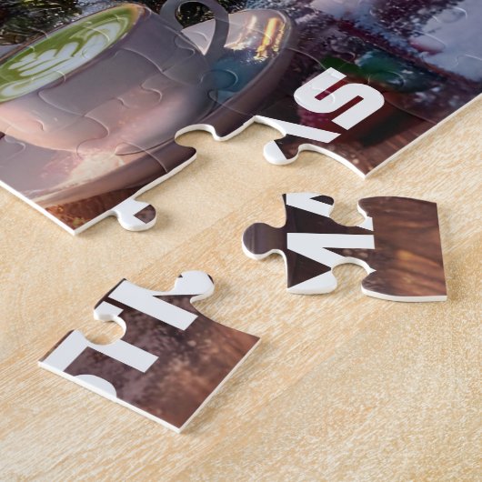 KERSTMIS MET BESSEN LEGPUZZEL (Zijkant)