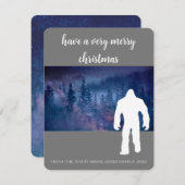 Kerstmis met Bigfoot Feestdagenkaart (Voorkant / Achterkant)