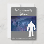 Kerstmis met Bigfoot Feestdagenkaart (Voorkant)