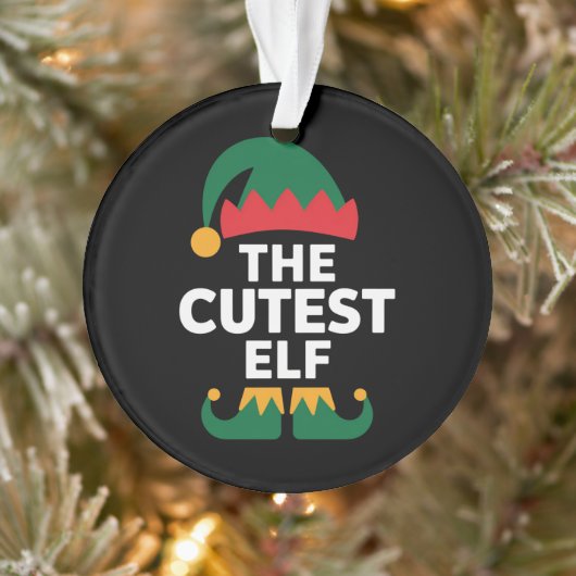 Kerstmis met bijpassende elfenfamilie  ornament (Boom)