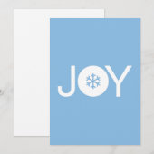 Kerstmis met blauw kerstfeest Kaart (Voorkant / Achterkant)